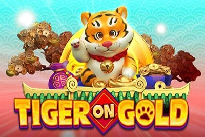 00639 tiger on gold